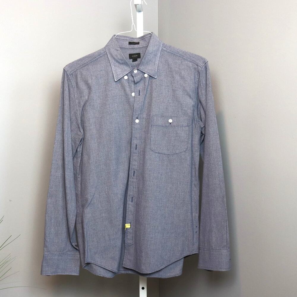 J.Crew‎ Quality Woven Shirts Slim Fit Light Green Button-Up Men’s M